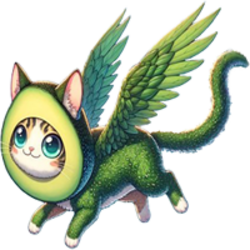 Flying Avocado CatLOGO